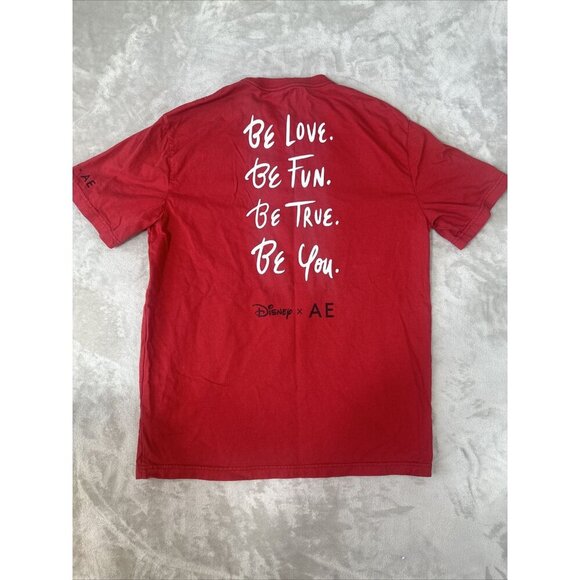 Disney x American Eagle Mickey Mouse T-shirt Red Size Medium - Picture 9 of 12